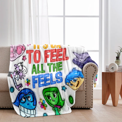 It's Ok To Feel All The Feels - Personalized Blanket