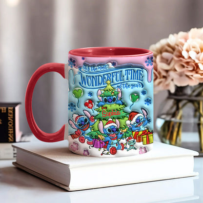 Merry Stitchmas - Personalized Ohana Accent Mug