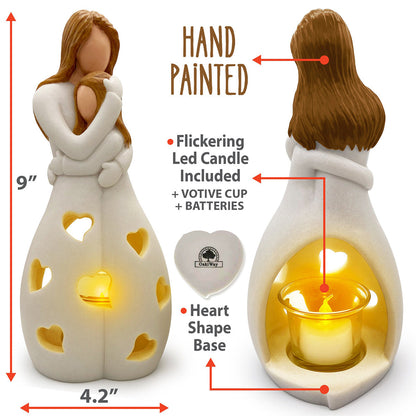 Mother & Daughter - Mother Mom & Daughter Love Candle Holder