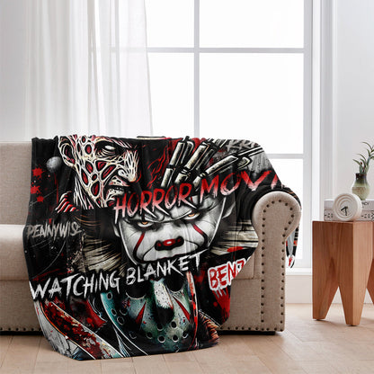 My Horror Movies Watching Blanket - Personalized Blanket