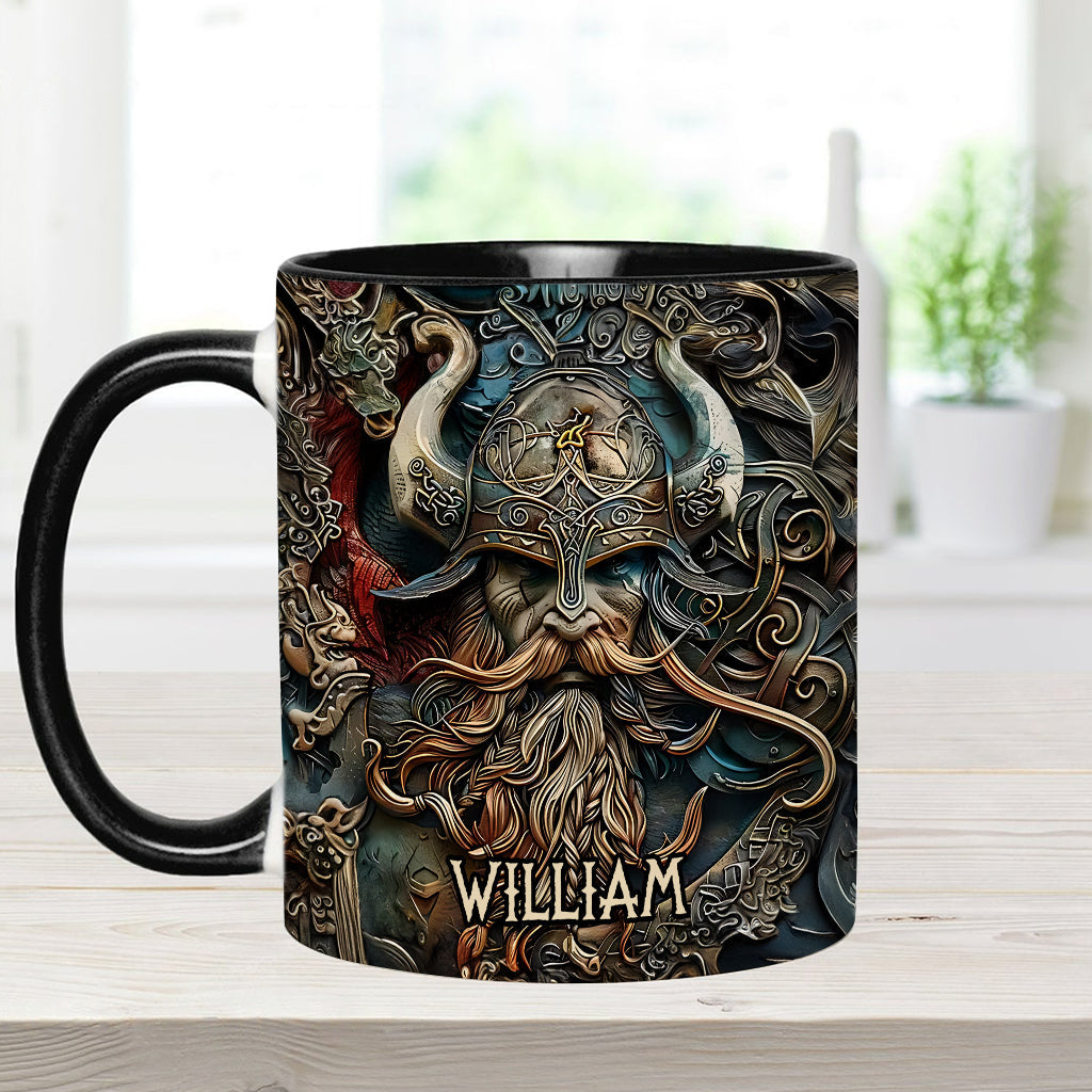 Vintage Viking Hero - Personalized Viking Accent Mug