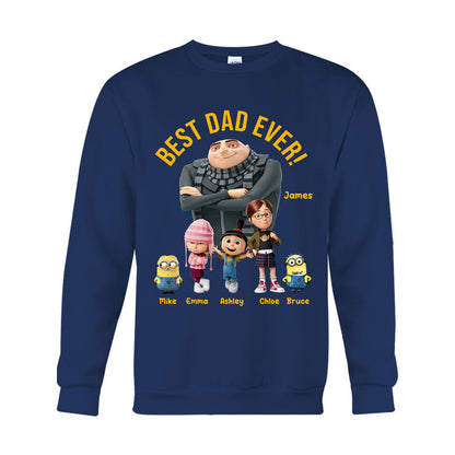 Best Dad Ever - Personalized Father T-shirt And Hoodie