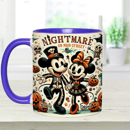 Nightmare On Main Street - Personalized Mouse Accent Mug