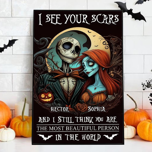 I See Your Scars - Personalized Nightmare Canvas And Poster