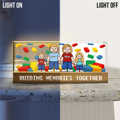 Buiding Memories Together - Personalized Family Custom LED Night Light