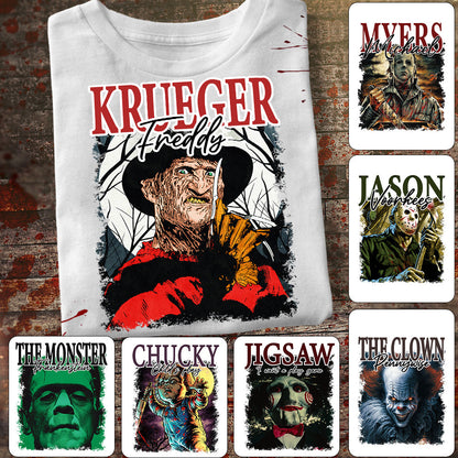 Halloween Horror Characters - Personalized T-shirt And Hoodie