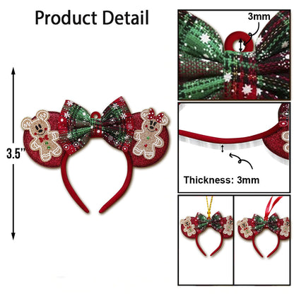 Beautiful Mouse Ears - Personalized Mouse Ornament