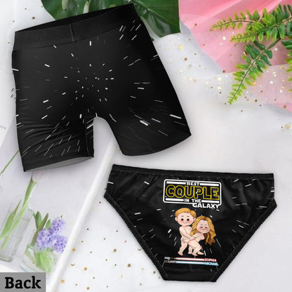 Best Couple In The Galaxy - Personalized The Force Lace Border Women Briefs And Men’s Boxer Briefs