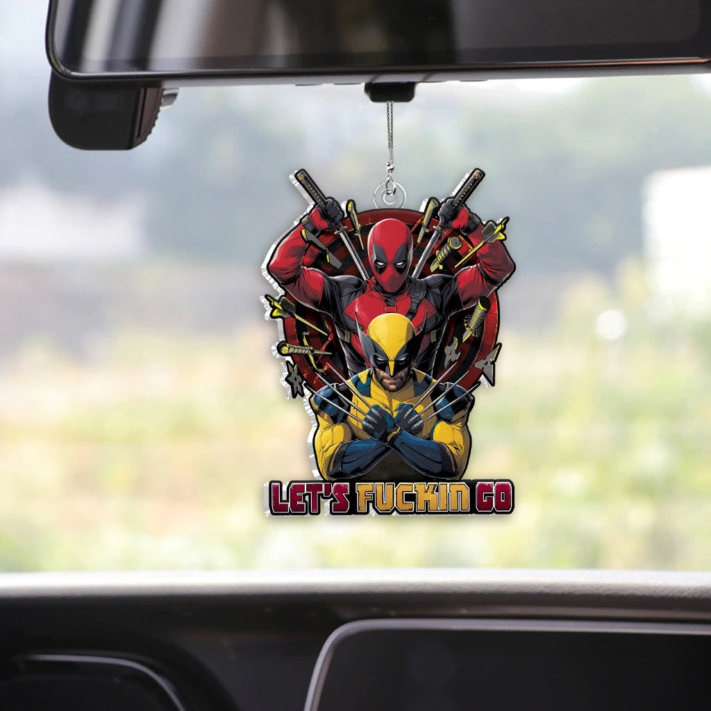 Let's Fucking Go - The Psychopath Custom Shaped Car Ornament
