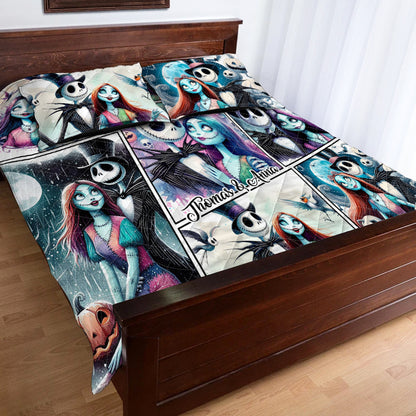 We're Simply Meant To Be - Personalized Nightmare Quilt Set