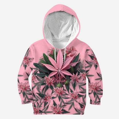Pink Stoner Chick - Personalized Weed All Over Shirt