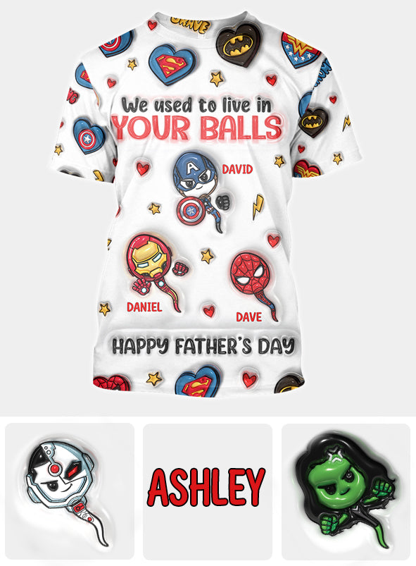 Happy Father's Day - Personalized Marvelous Universe All Over Shirt