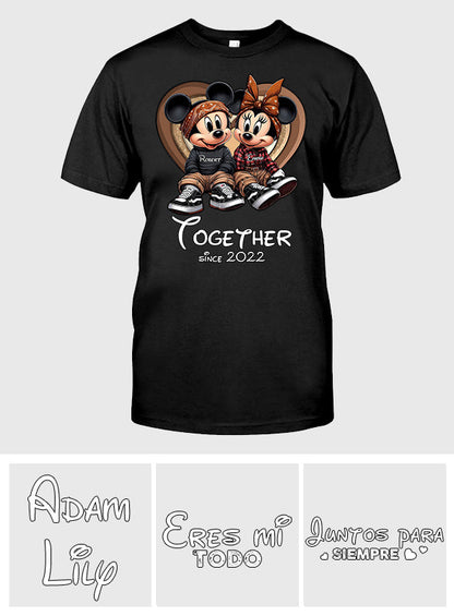 Chicano Couple Together Since - Personalized Mouse T-shirt And Hoodie