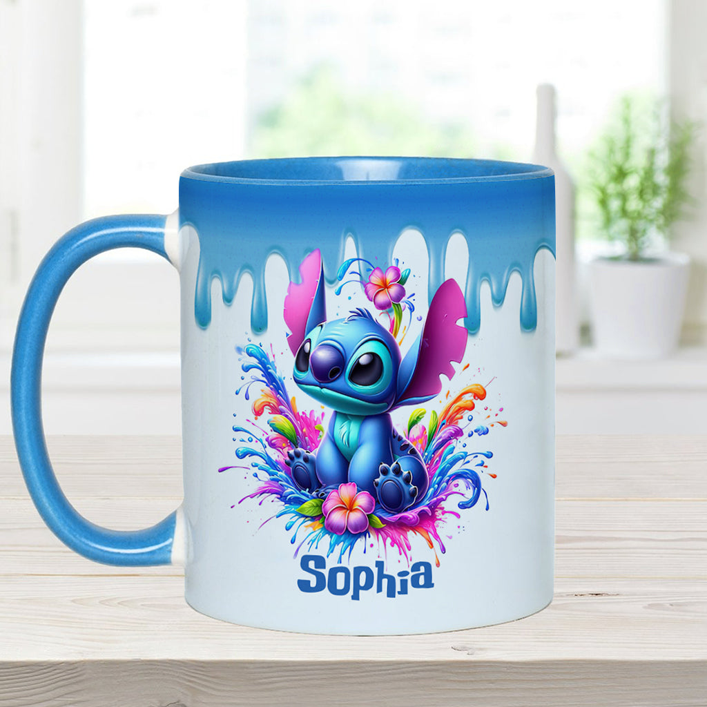 Blue Ohana - Personalized Ohana Accent Mug