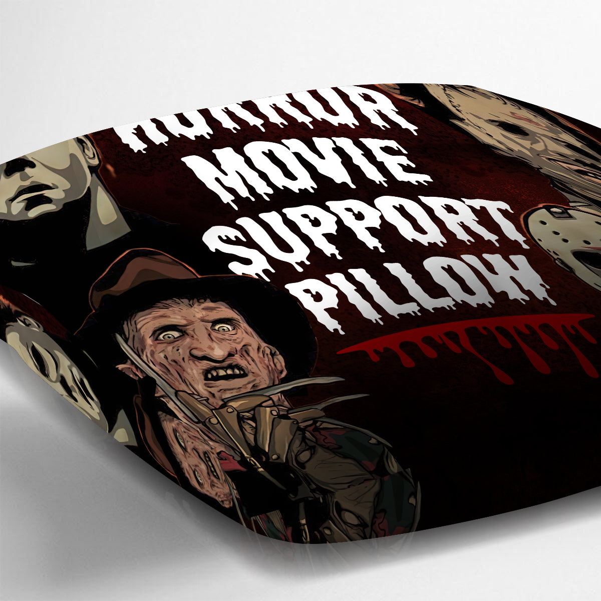 Horror Movie Support Pillow - Personalized Throw Pillow