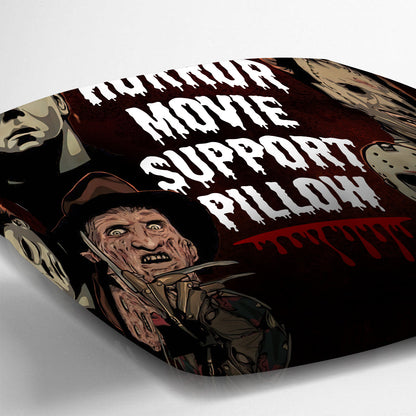 Horror Movie Support Pillow - Personalized Throw Pillow