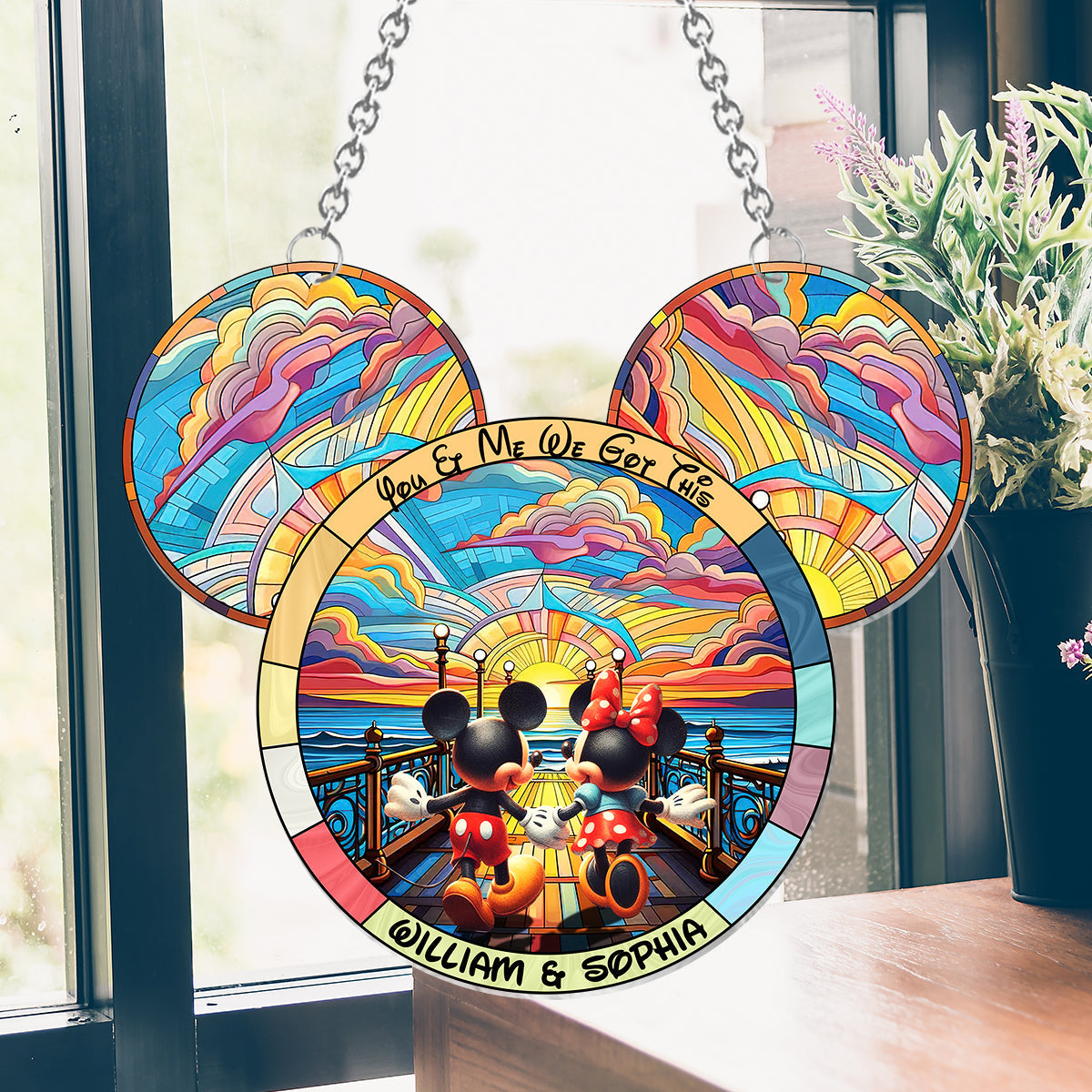 We Got This - Personalized Mouse Window Hanging Suncatcher Ornament