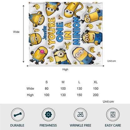 You're One In A Minion - Personalized Blanket