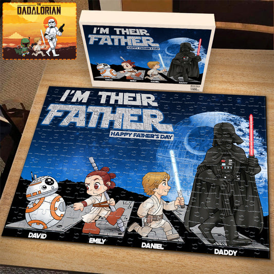 The Dadalorian - Personalized The Force Jigsaw Puzzle