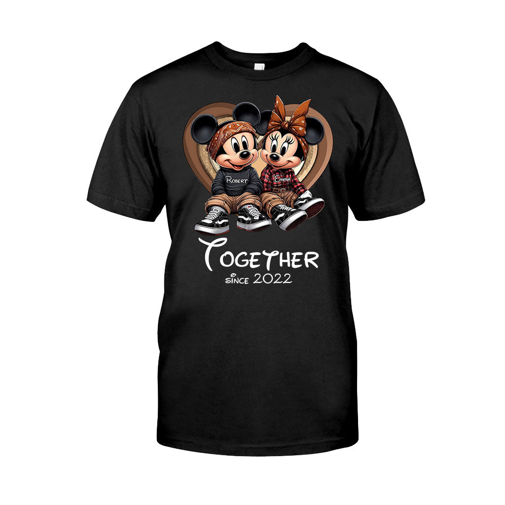 Chicano Couple Together Since - Personalized Mouse T-shirt And Hoodie