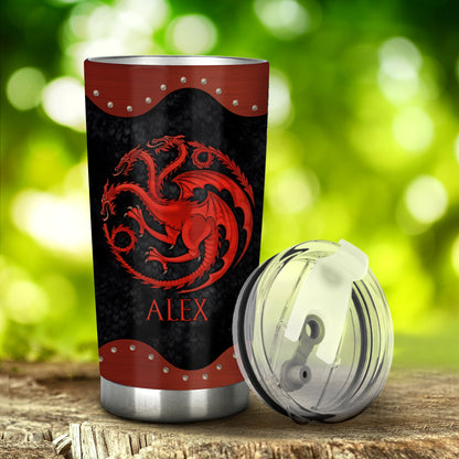 Dragon Rider - Personalized Thrones Game Tumbler