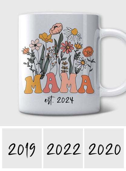 Mama Est. - Personalized Mother Mug