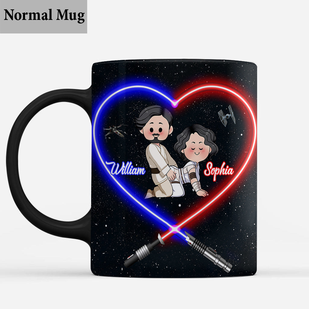 I Love You To The Death Star And Back - Personalized The Force Mug
