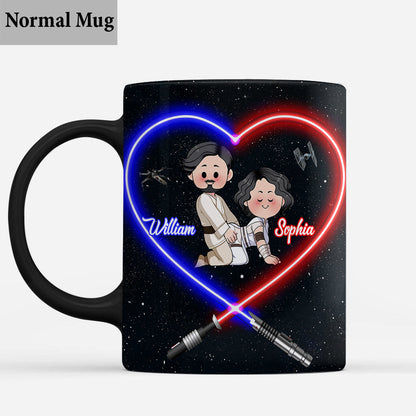 I Love You To The Death Star And Back - Personalized The Force Mug