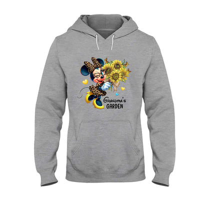 Grandma's Mom's Garden Custom Any Title - Personalized Mouse T-shirt And Hoodie