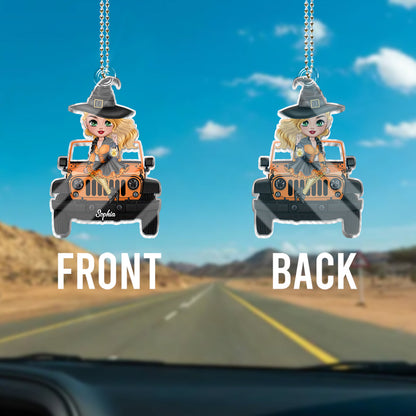 My Broom Broke So Now I Drive A Car - Personalized Witch Custom Shaped Car Ornament