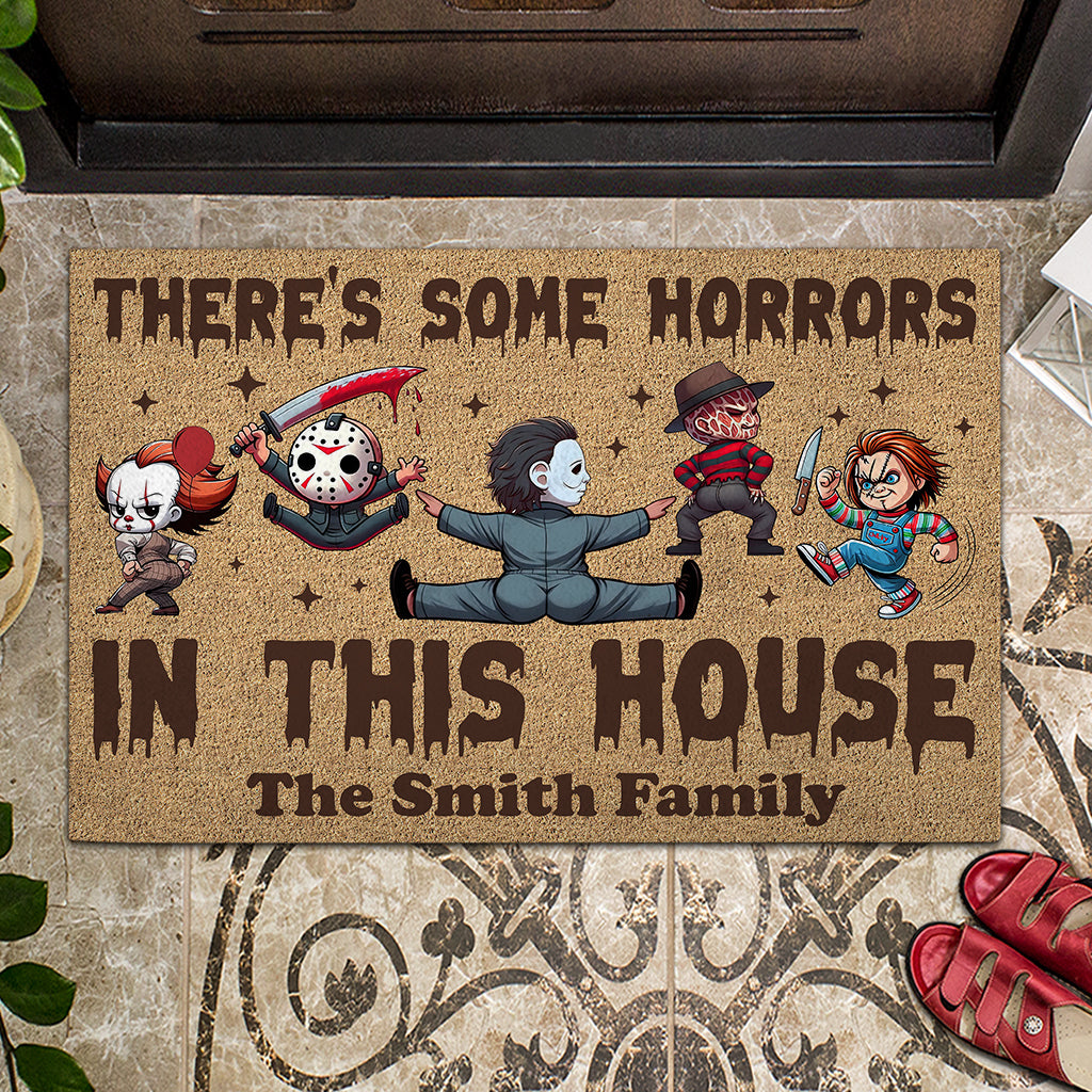 There's Some Horrors In This House - Personalized Doormat