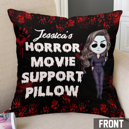 Horror Movie Support Pillow - Personalized Throw Pillow