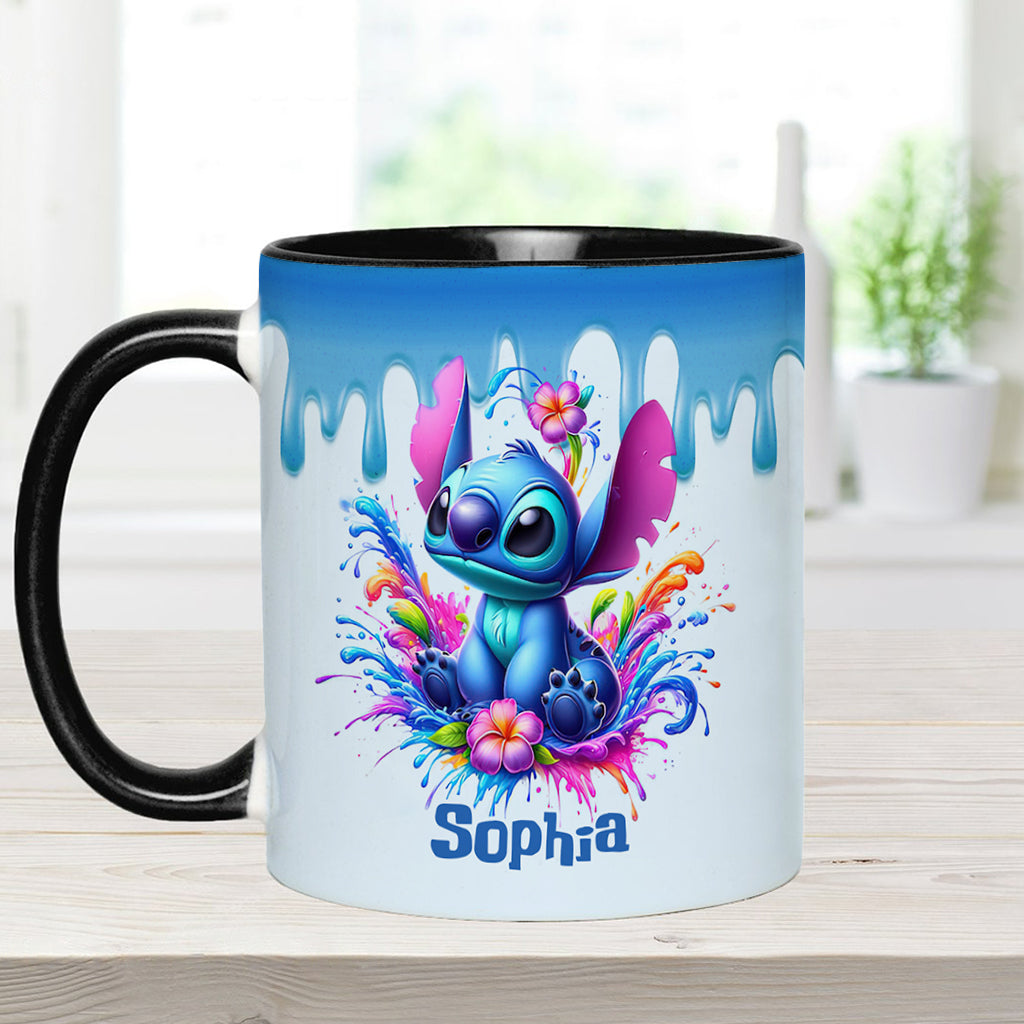 Blue Ohana - Personalized Ohana Accent Mug