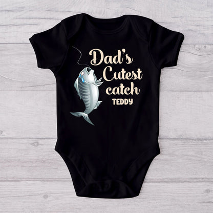 Reel Cool Dad - Personalized Fishing T-shirt And Baby Onesie