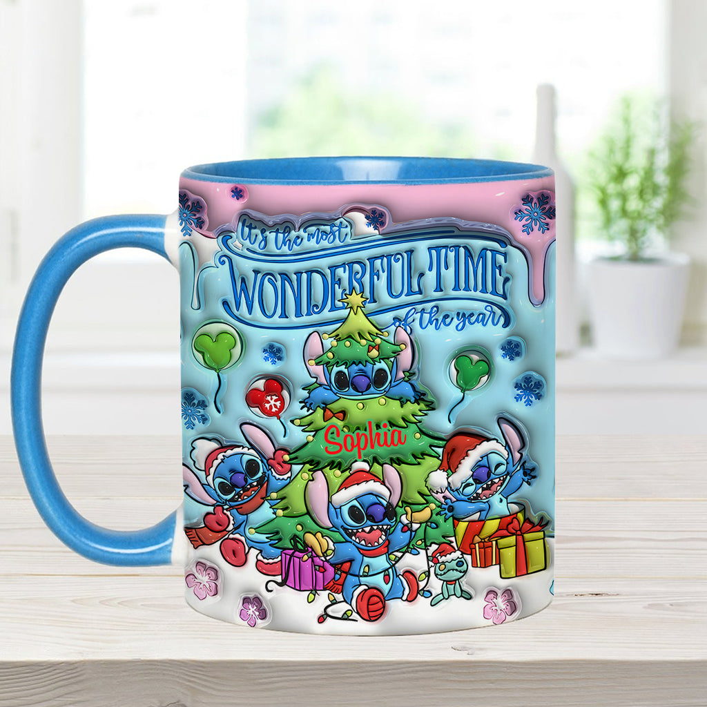 Merry Stitchmas - Personalized Ohana Accent Mug
