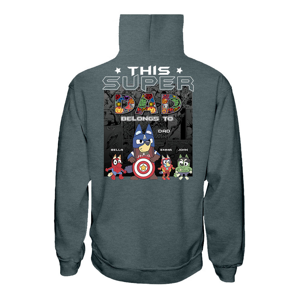 Super Dad - Personalized Father T-shirt and Hoodie