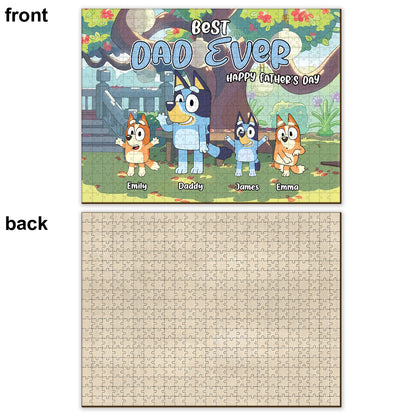 Best Dad Ever - Personalized Father Jigsaw Puzzle