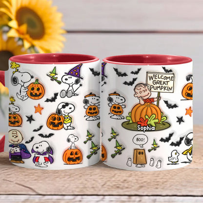 Welcome Great Pumpkin - Personalized Accent Mug