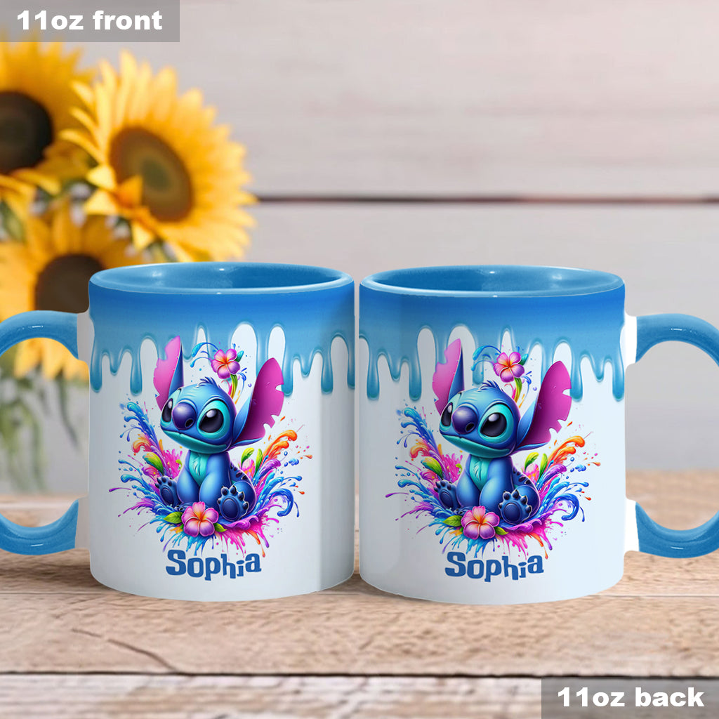 Blue Ohana - Personalized Ohana Accent Mug