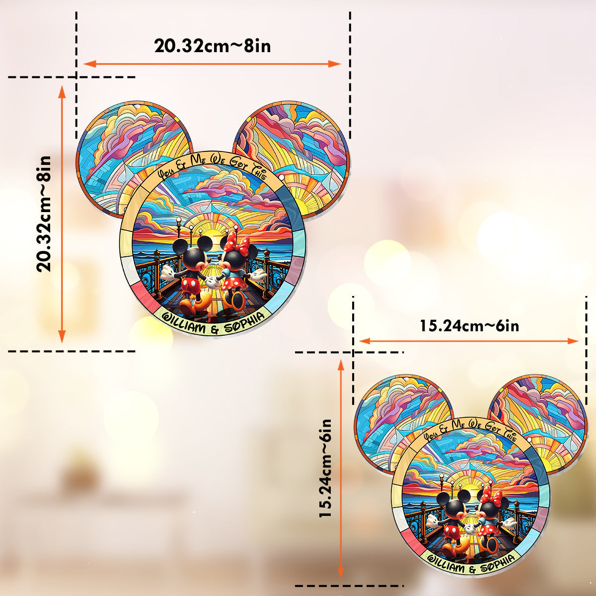 We Got This - Personalized Mouse Window Hanging Suncatcher Ornament