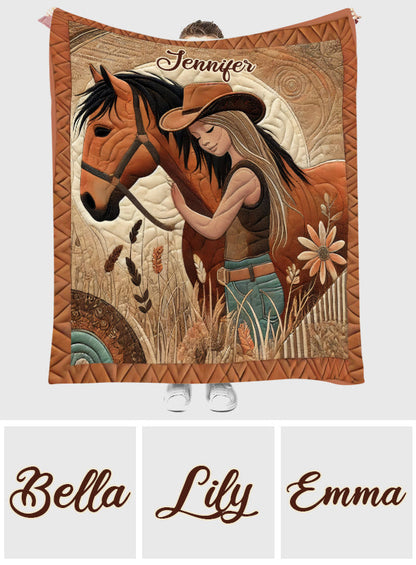 Horse Lovers - Personalized Horse Quilt