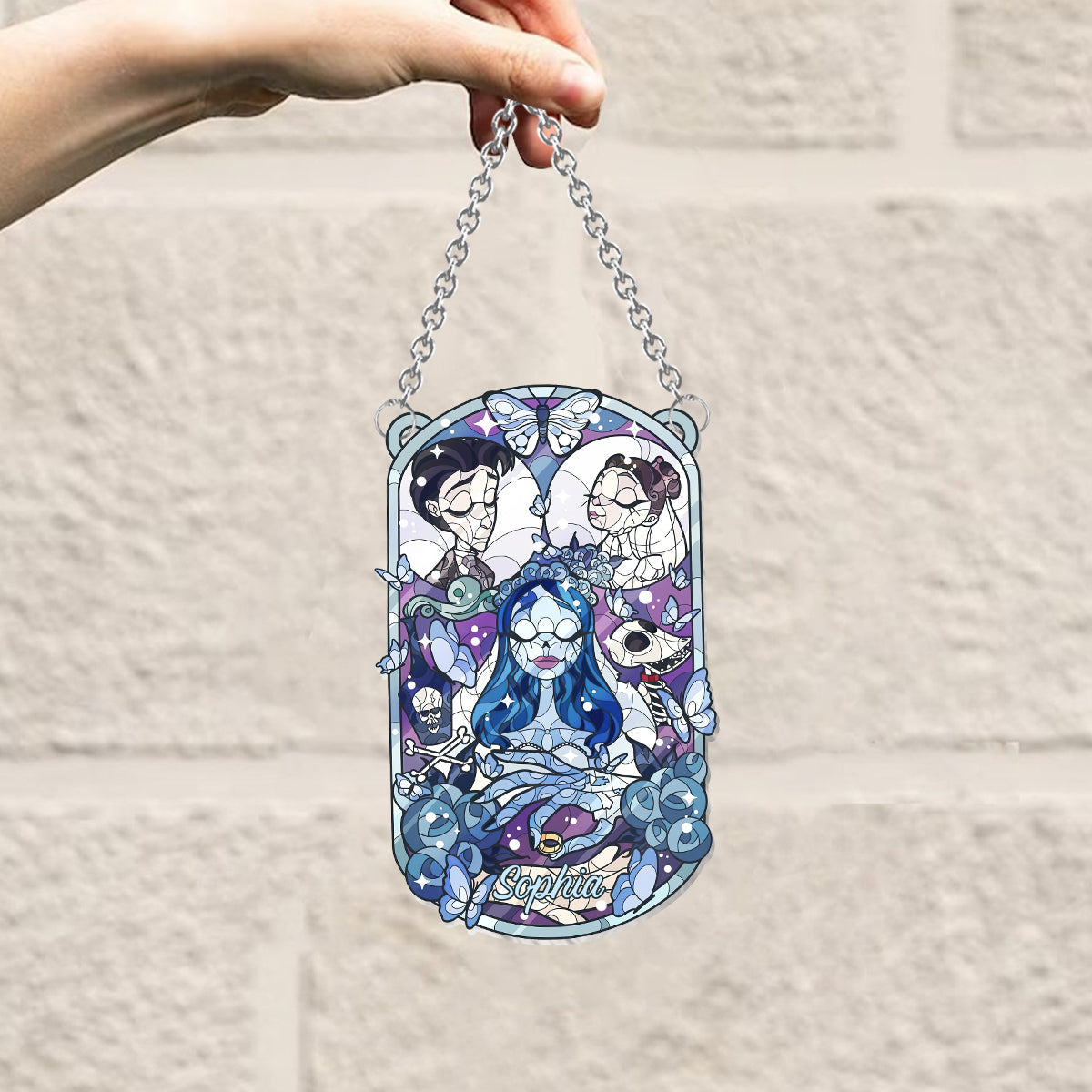 The Death Bride - Personalized Halloween Bride Window Hanging Suncatcher Ornament