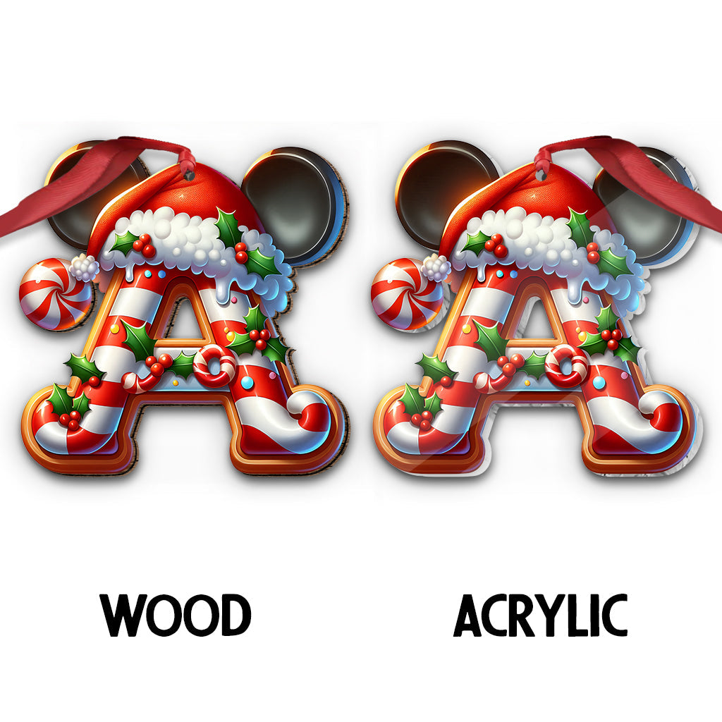 Mouse Ears Custom Alphabet - Personalized Mouse Ornament