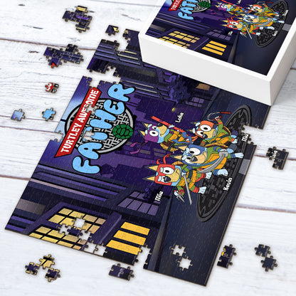 Awesome Father - Personalized Father Jigsaw Puzzle