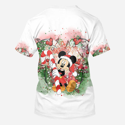 Merry Christmas - Personalized Mouse All Over Shirt
