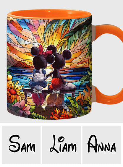 Romantic Sunset - Personalized Mouse Accent Mug