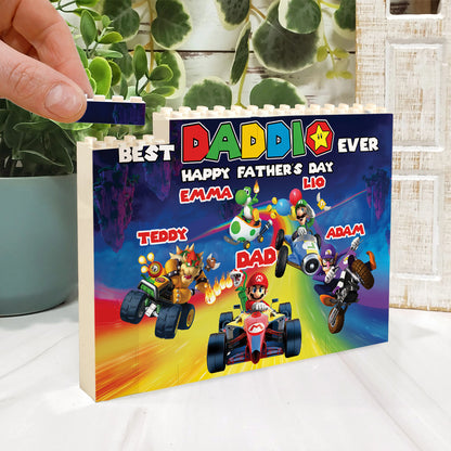 Daddio's Racing Team - Personalized Super Plumber One-sided Horizontal Rectangle Building Brick Blocks
