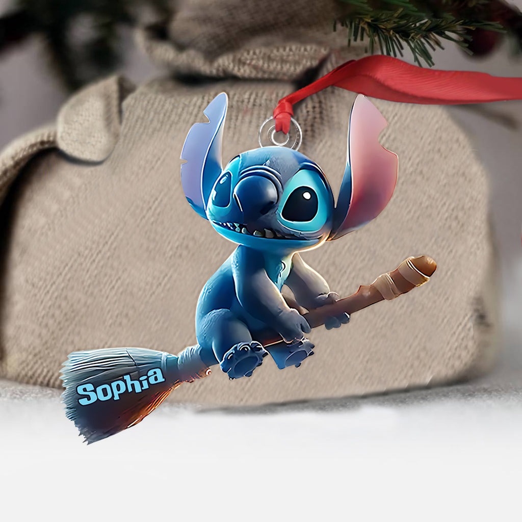 Happy Halloween - Personalized Ohana Custom Shaped Ornament