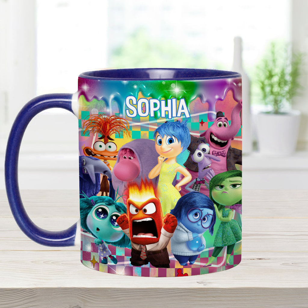 It's Okay To Feel All The Feels - Personalized Accent Mug