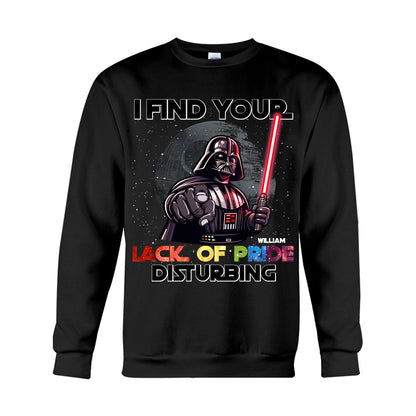 I Find Your Lack of Pride Disturbing - Personalized LGBT Support T-shirt And Hoodie